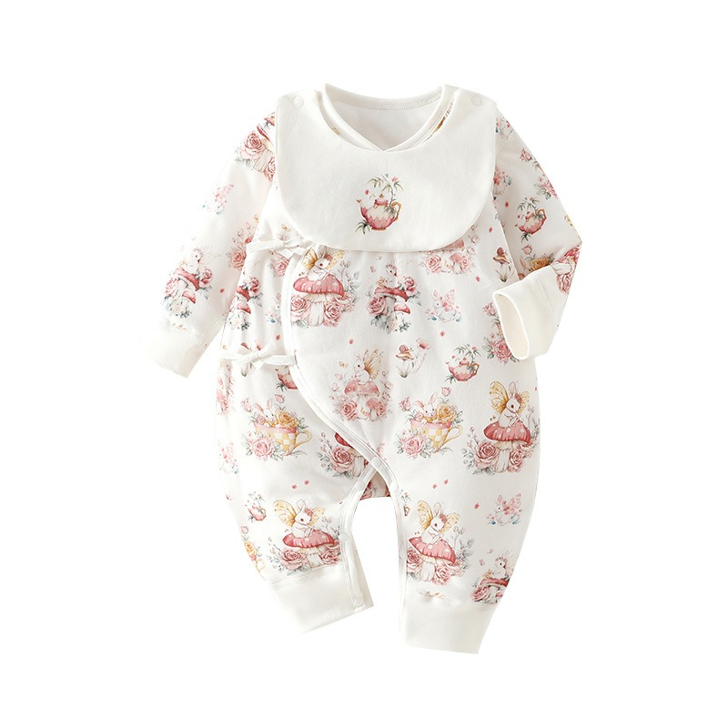 Baby Clothing Onesies - Baby Long-Sleeve Onesie with Bib for