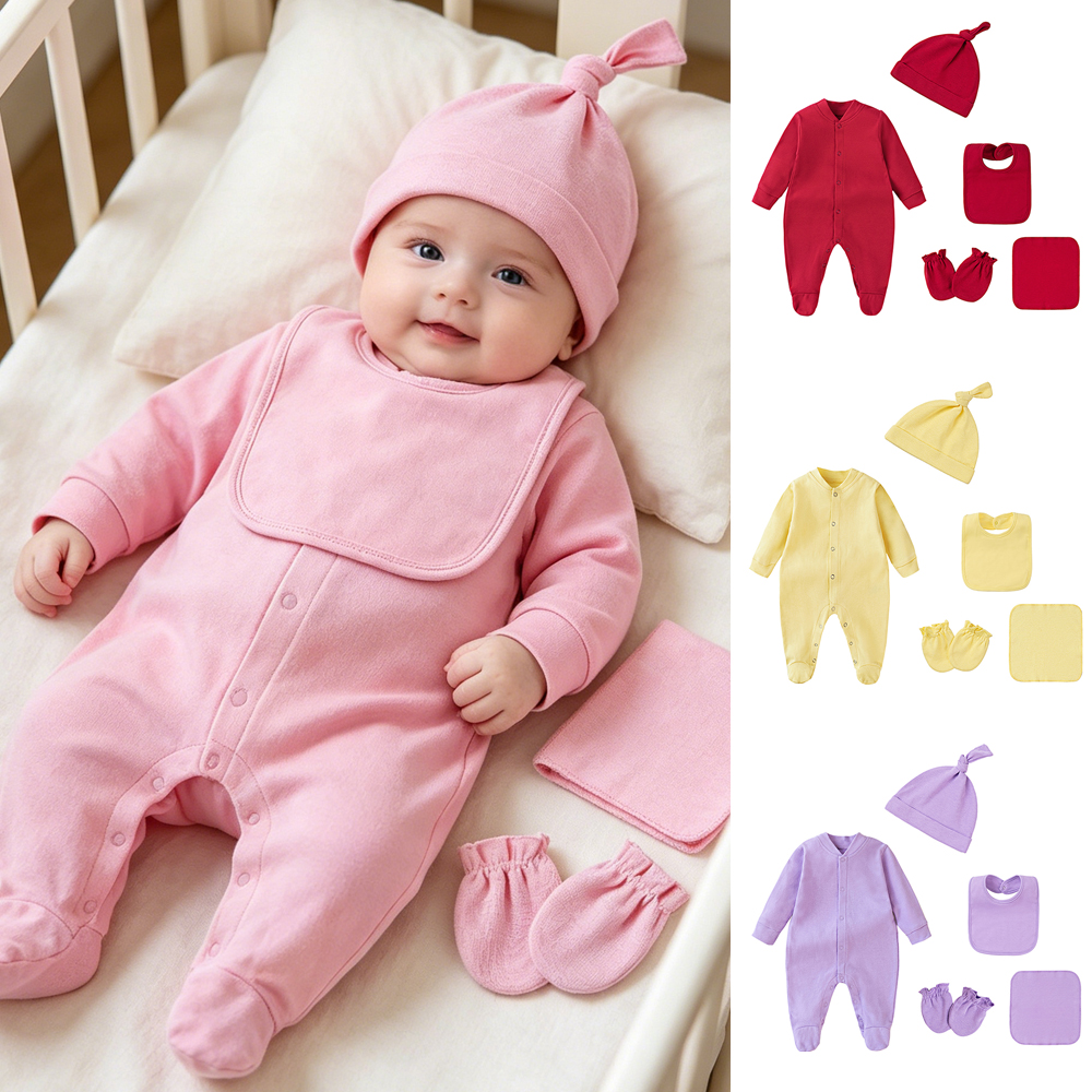 Baby Clothing Yellow - 0-12M Baby Set Newborn Baby Boy