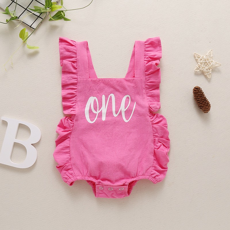 Baby Clothing Onesies - Summer Infant Girl Onesie Straps Sweet