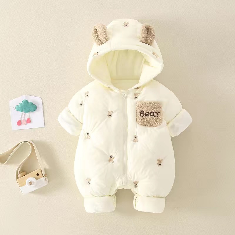 Baby Clothing Logo - Unisex Baby Thickened Onesie for Boys