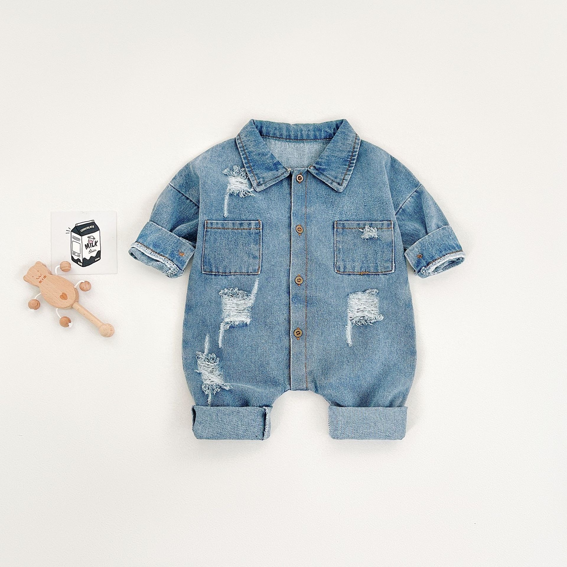 Ircomll New Autumn Infant Deni - Baby Clothing Onesies のレビューと価格