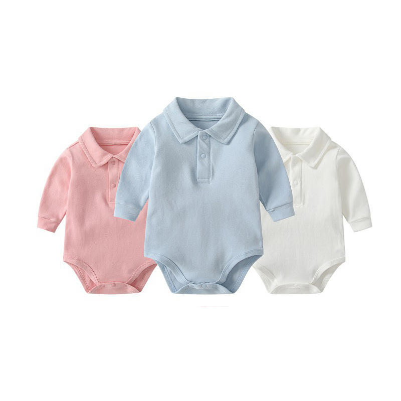 Baby Polo Collar Bodysuit 100% - Baby Clothing Onesies のレビューと価格