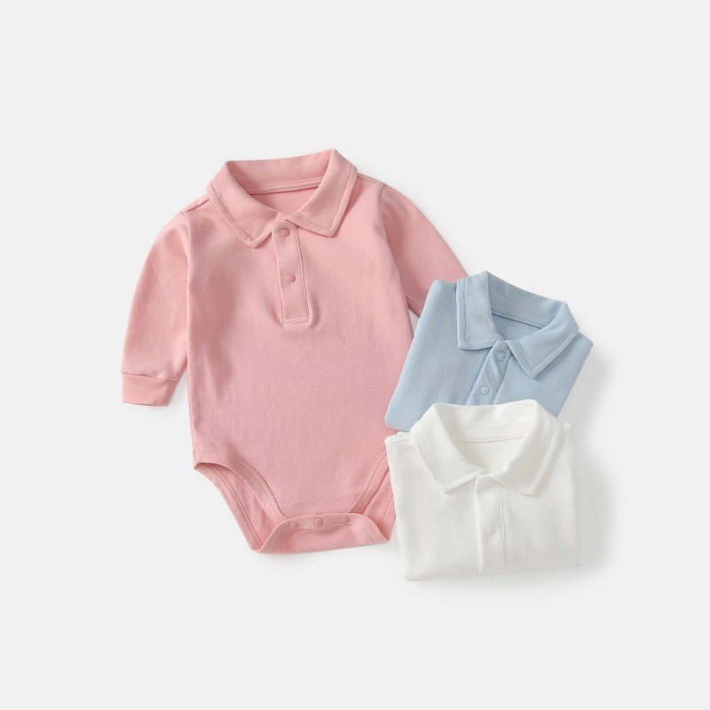 Baby Polo Collar Bodysuit 100% - Baby Clothing Onesies のレビューと価格