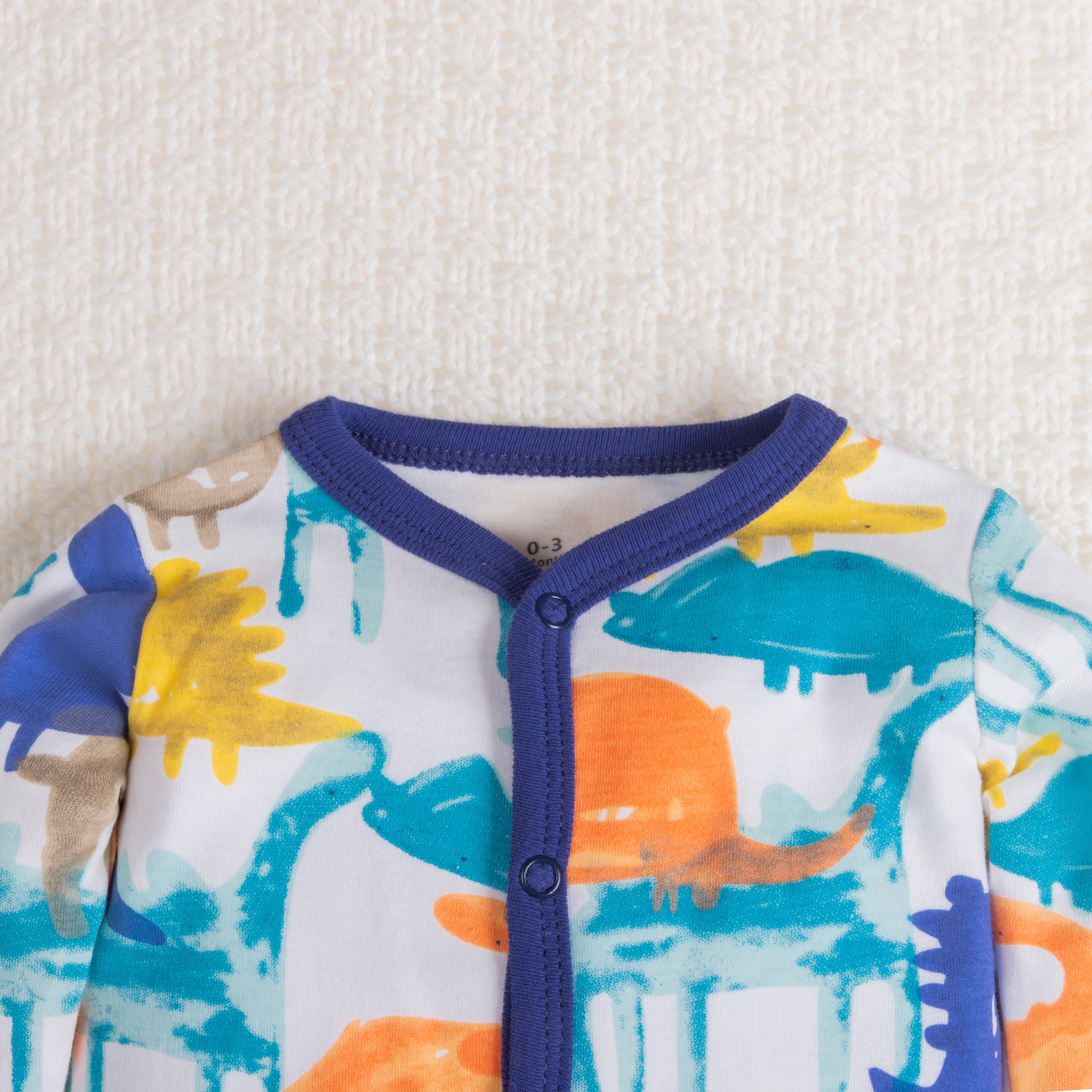 Cozy Long Sleeve Footed Onesie - Baby Clothing Onesies のレビューと価格