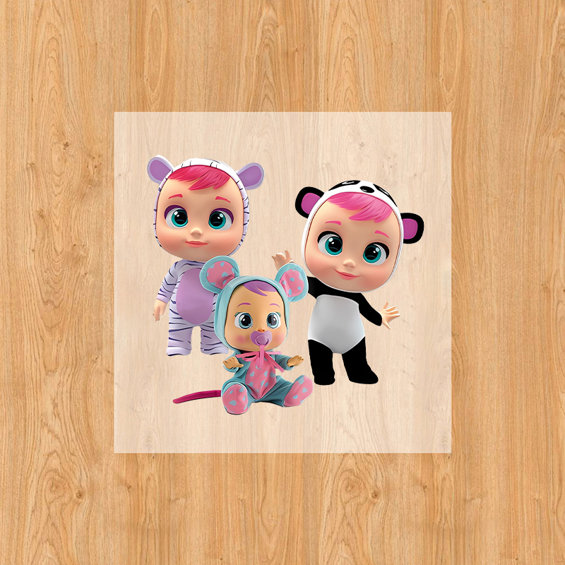 Crying Babies Iron on Patches  - Baby Clothing Girls のレビューと価格