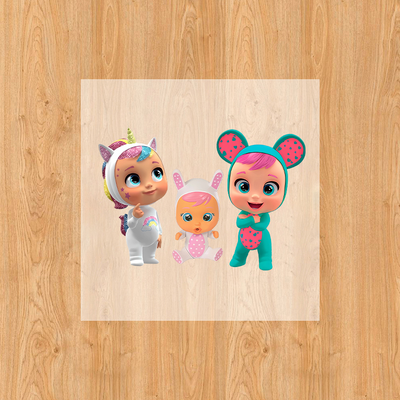 Crying Babies Iron on Patches  - Baby Clothing Girls のレビューと価格