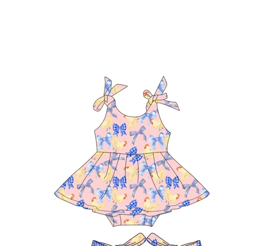 Summer Little Yellow Duck Bow  - Baby Clothing Yellow のレビューと価格