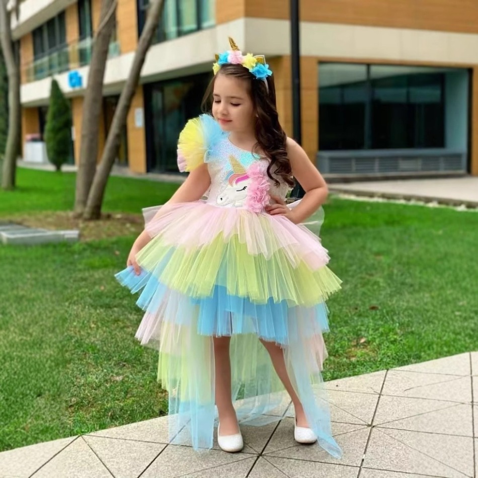 Rainbow Unicorn Baby Party Gir - Baby Clothing Girls のレビューと価格