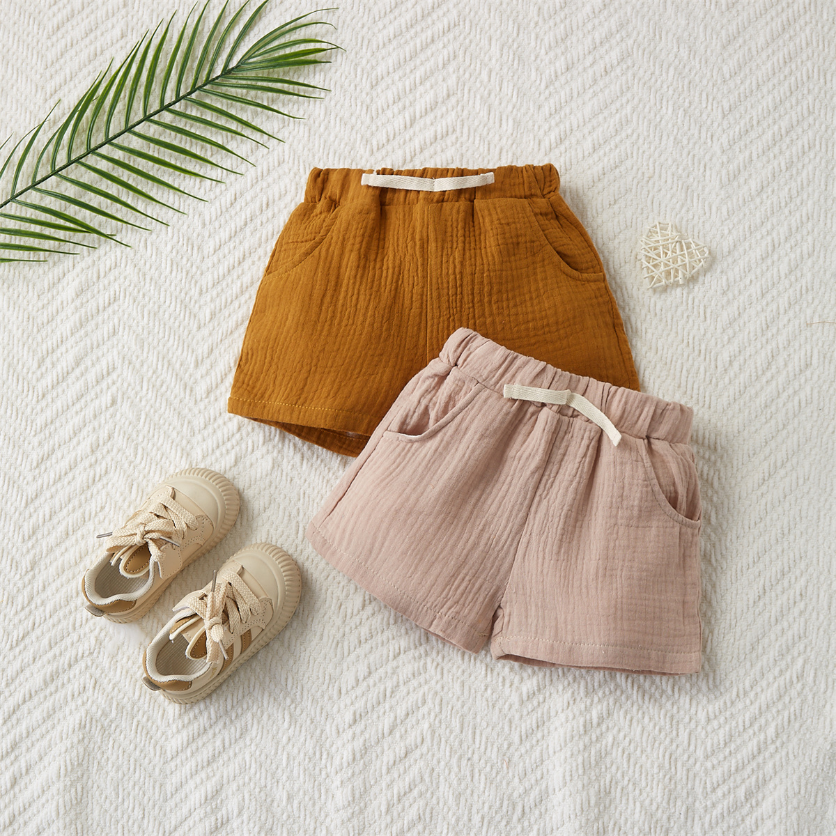 2PCS Cotton Yarn Shorts for Ba - Baby Clothing Yarn のレビューと価格